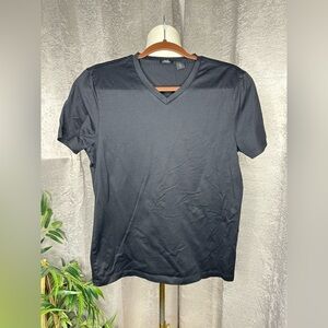 Hugo BOSS Men’s Black V-Neck Short Sleeve Tee Top Sz S